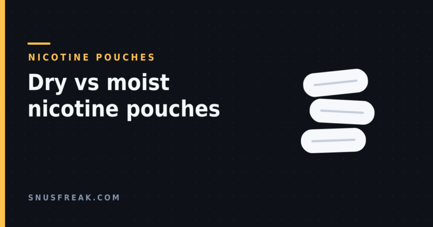 Illustration of three stacked white nicotine pouches on a dark background