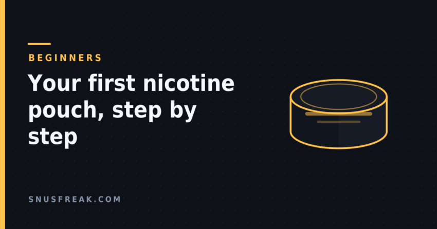 Abstract line illustration of a pouch can on a dark background, with the article title.