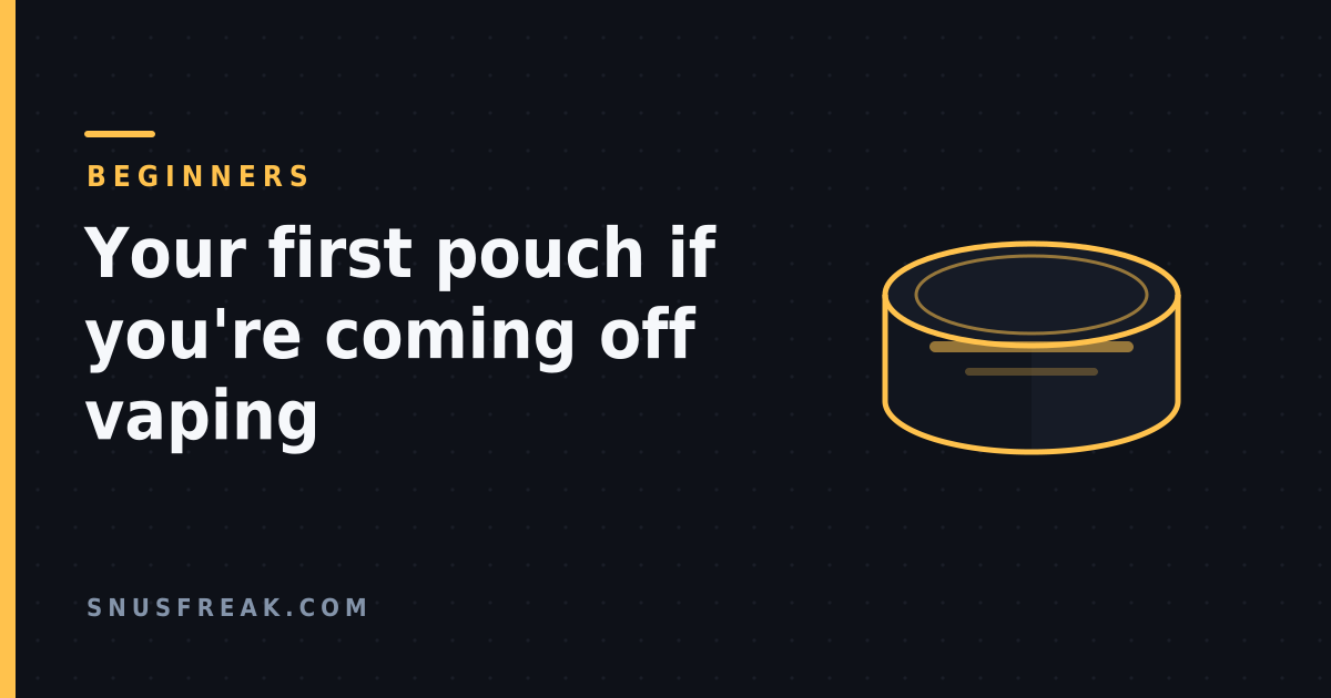 A plain cylindrical pouch can with its lid, drawn as flat amber line art on a dark background