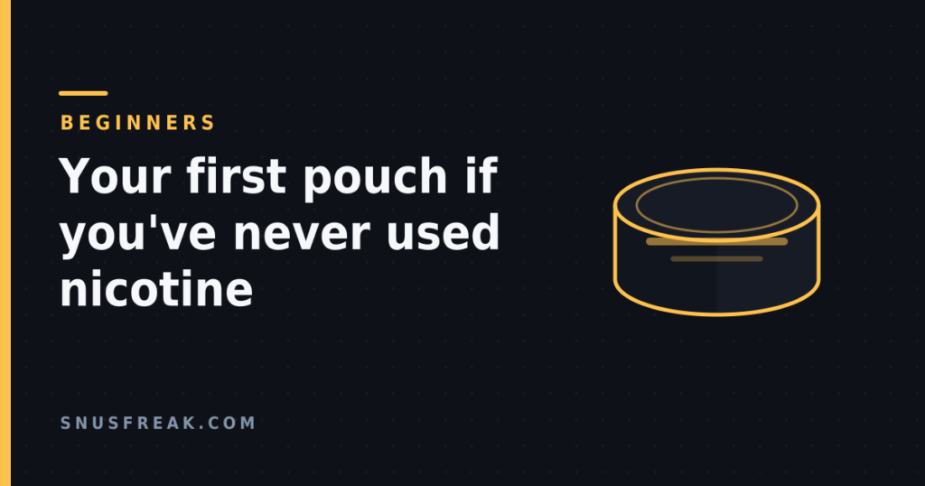 Dark graphic with a gold outline of a generic pouch can beside the article title, in the site house style