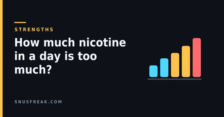 Flat illustration of five rising bars shading from blue through amber to red, standing for ascending nicotine strength tiers