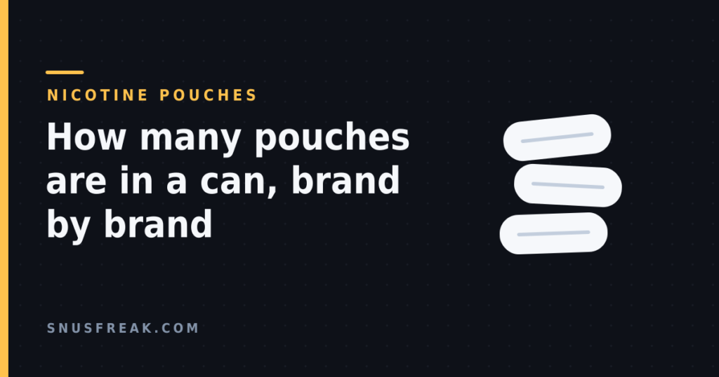 Dark graphic showing three plain white oral pouches stacked at slight angles, with the article title.